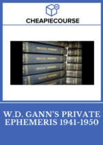 W.D. Gann?S Private Ephemeris 1941-1950 book