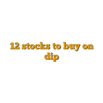 12 stocks to buy on dip