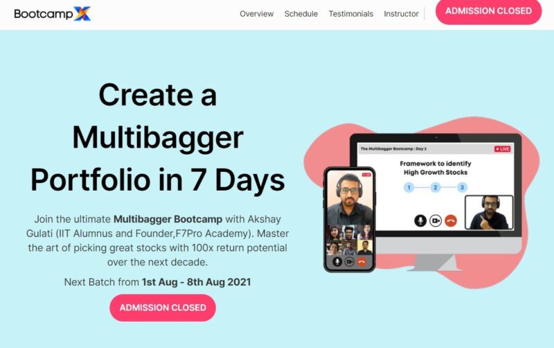 BootCamp – The Multibagger 7 Day Bootcamp