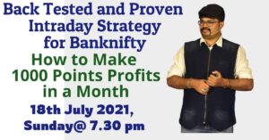 Learn How to Make 1000 Points Profits on Banknifty Per Month By Vishal Kumbar