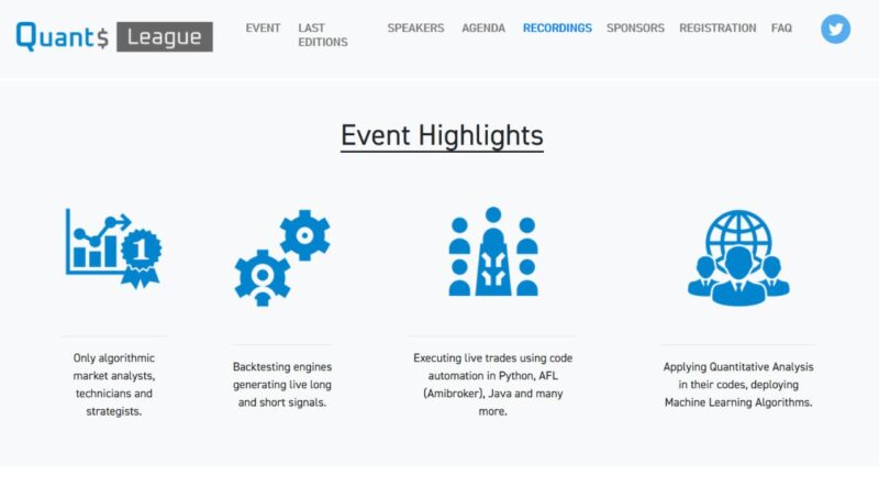 MoneyControl – Quants Leaque – 5 Days Algorithmic Options Trading Conference