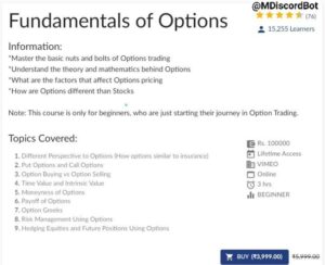 Optionables – Fundamentals of Options Course