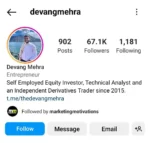 DEVANG MEHRA – THE FINANCIAL ANALYST – TRADING COURSE
