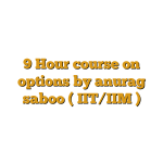 9 Hour course on options by anurag saboo ( IIT/IIM )