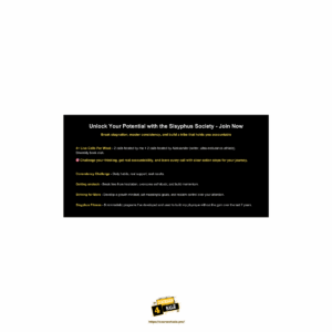 David Bajramovic – The Art of Showing Up – A Clear and Practical Method for Mastering Consistency – Sisyphus Society