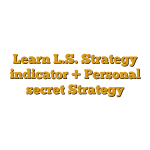 Learn L.S. Strategy indicator + Personal secret Strategy