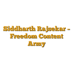 Siddharth Rajsekar – Freedom Content Army