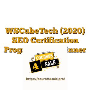 WSCubeTech (2020) SEO Certification Programme Beginner to Pro