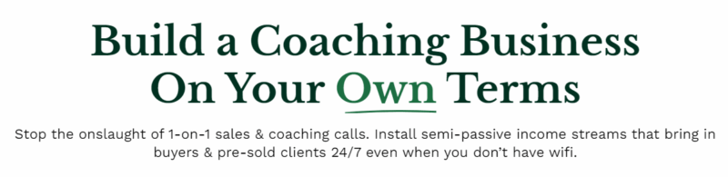 Zac Hansen - Build a Coaching Business On Your Own Terms