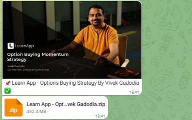 Learn App – Options Buying Strategy By Vivek Gadodia