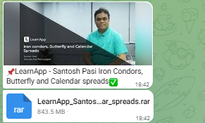 LearnApp – Santosh Pasi Iron Condors, Butterfly and Calendar spreads